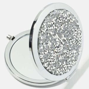🐰🪷 NEW!! Silver Glam Compact Mirror